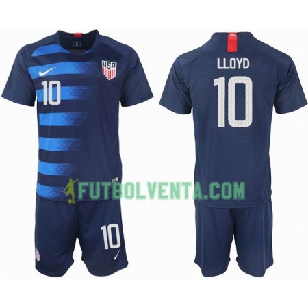 Camiseta de fútbol Estados Unidos LLOYD 10 Niño 2ª equipación 2018/2019 Camiseta de fútbol Estados Unidos LLOYD 10 Niño 2ª equipación 2018/2019
